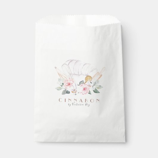 Minimalistisch | Wasserfarbe | Bäckerei | Caterer Geschenktütchen (Vorderseite)