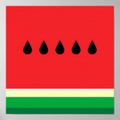 Minimalistisch Watermelon Poster (Vorne)