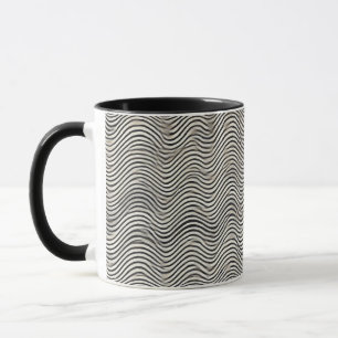 Minimalistisch Waves Kaffee Tasse