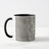 Minimalistisch Waves Kaffee Tasse (Links)