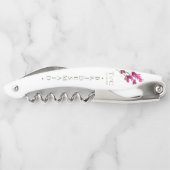 Minimalistisch Wedding Bridesmaid Fuchsia ID954 Kellnermesser (Rückseite)