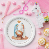 Minimalistisch weg in einem gefährdeten Texte Krip Pappteller (Party)