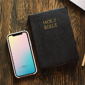 Minimalistisch weich glänzend Modernes Monogramm Case-Mate iPhone Hülle