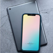 Minimalistisch weich glänzend Modernes Monogramm Case-Mate iPhone Hülle