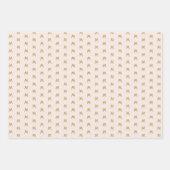 Minimalistisch weichrosa Monogramm Geschenkpapier Set (Vorderseite 2)