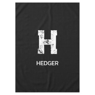 MINIMALISTISCH WEIß EINBUCHSTABIGES MONOGRAMM NAME TISCHDECKE