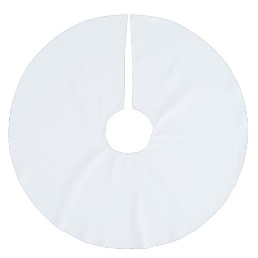 Minimalistisch weiß solide schlicht moderne elegan polyester weihnachtsbaumdecke (Vorderseite)