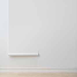 Minimalistisch weiß solide schlicht moderne elegan tapete