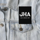 MINIMALISTISCH WEIßES DREIBUCHSTABIGES MONOGRAMM N BUTTON (Insitu)