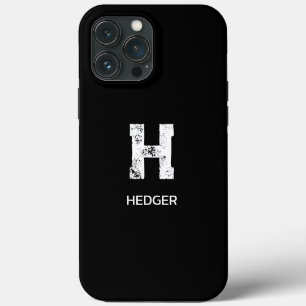 MINIMALISTISCH WEISSES EIN-BUCHSTABEN-MONOGRAMM-NA Case-Mate iPhone HÜLLE