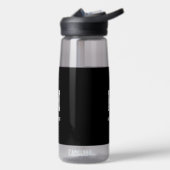 MINIMALISTISCH WEISSES EIN-BUCHSTABEN-MONOGRAMM NA TRINKFLASCHE (Links)