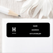 MINIMALISTISCH WEIßES EIN-BUCHSTABEN-MONOGRAMM NAM (Insitu)