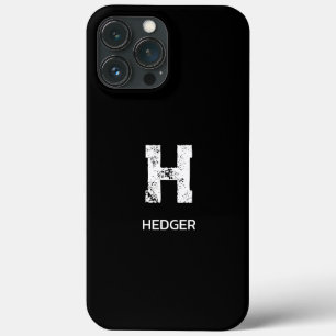 MINIMALISTISCH WEIßES EIN-BUCHSTABEN-MONOGRAMM NAM Case-Mate iPhone HÜLLE