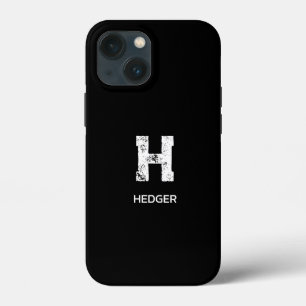MINIMALISTISCH WEIßES EIN-BUCHSTABEN-MONOGRAMM NAM Case-Mate iPhone HÜLLE