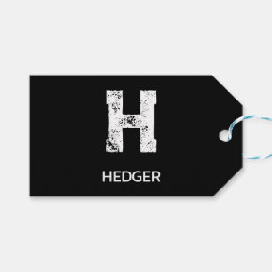 MINIMALISTISCH WEIßES EIN-BUCHSTABEN-MONOGRAMM NAM GESCHENKANHÄNGER