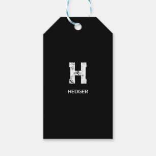 MINIMALISTISCH WEIßES EIN-BUCHSTABEN-MONOGRAMM NAM GESCHENKANHÄNGER
