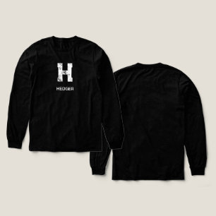 MINIMALISTISCH WEIßES EIN-BUCHSTABEN-MONOGRAMM NAM Tri-Blend SHIRT