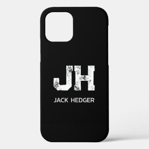 MINIMALISTISCH WEIßES ZWEIBUCHSTABIGES MONOGRAMM N Case-Mate iPhone HÜLLE