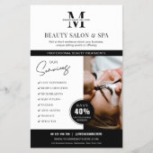 Minimalistisch Wellness-Center Salon Services Busi Flyer (Vorne)