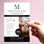 Minimalistisch Wellness-Center Salon Services Busi Flyer