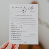 Minimalistisch wer die beste Duschkarte von Bride Einladung