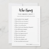 Minimalistisch, wer die Couple Brautparty Card ken Save The Date (Vorderseite)