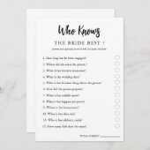 Minimalistisch, wer die Couple Brautparty Card ken Save The Date (Vorne/Hinten)