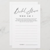 Minimalistisch, wer ich bin, Brautparty (Vorne/Hinten)