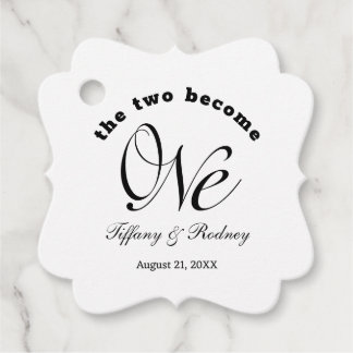 Minimalistisch werden die beiden zu einer Hochzeit Geschenkanhänger