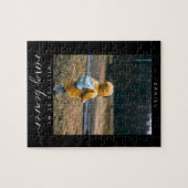 Minimalistisch Werden Sie mein Ring Bearer Foto du Puzzle (Horizontal)