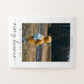 Minimalistisch Werden Sie mein Ring Bearer Foto se Puzzle (Horizontal)