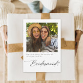 Minimalistisch werden Sie meine Bridesmaid-Karte s