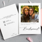 Minimalistisch werden Sie meine Bridesmaid-Karte s