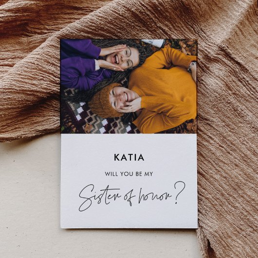 Minimalistisch Werden Sie meine Ehrenkarte sein? Einladung