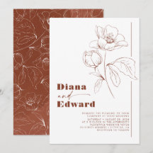 Minimalistisch White and Terracotta Boho Wedding