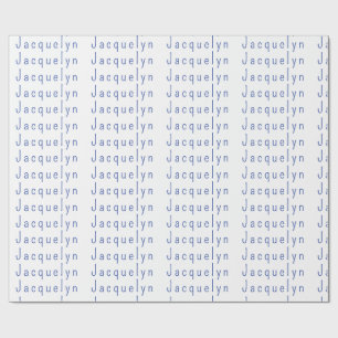 Minimalistisch White Blue Schlicht Elegante Modern Geschenkpapier