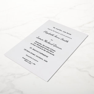 Minimalistisch-White-Willkommensvorlage Folieneinladung
