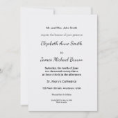 Minimalistisch-White-Willkommensvorlage Save The Date (Vorderseite)