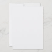 Minimalistisch-White-Willkommensvorlage Save The Date (Rückseite)