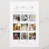 Minimalistisch wie alt war ihr Brautparty-Spiel (Vorderseite)