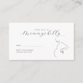 Minimalistisch, wie groß Mama's Bauchzettel ist Begleitkarte (Vorderseite)