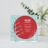 Minimalistisch Winter Wonderland Feiertag einladen Einladung (Stehend Vorderseite)