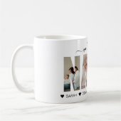 Minimalistisch Wir Liebe Sie Nana Foto Collage Kaffeetasse (Links)