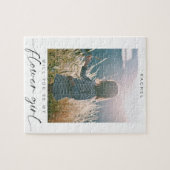 Minimalistisch wirst du mein Blumenmädchen Foto Ch Puzzle (Horizontal)