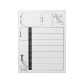 Minimalistisch Witchy Weekly Planner Notepad Notizblock (Rotiert)