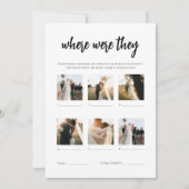 Minimalistisch, wo sie eine Brautparty-Spielkarte Einladung (Vorderseite)