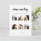 Minimalistisch, wo sie eine Brautparty-Spielkarte Einladung (Stehend Vorderseite)