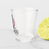 Minimalistisch Women Golf Monogram Design Schnapsglas (Rechts)