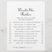 Minimalistisch würde sie eher Brautparty spielen (Vorderseite)