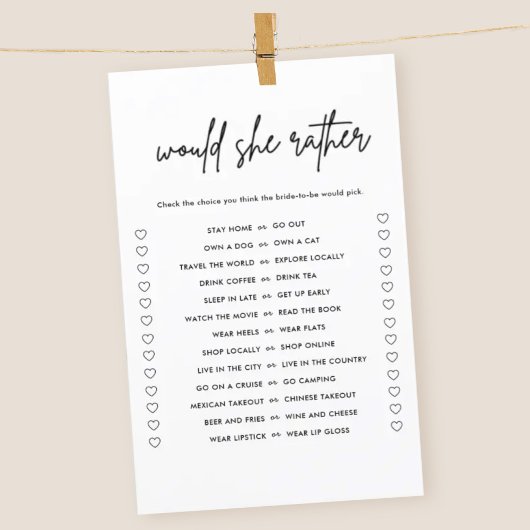 Minimalistisch würde sie eher Brautparty spielen